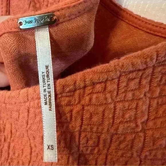 Free People Easy Street Mini Dress Size XS Color Orange - Picture 5 of 7